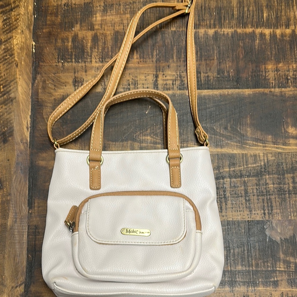 Multi sac and Tan Crossbody Bag with Adjustable Strap  preowned
